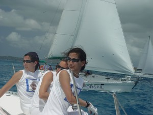 Tripulacion en Antigua Sailing Week.